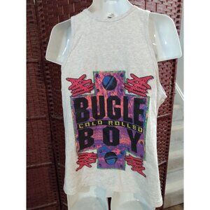 Vintage 90s Bugle Boy Cold Rolled Tank Top Shirt Large Streetwear Graphic Tee